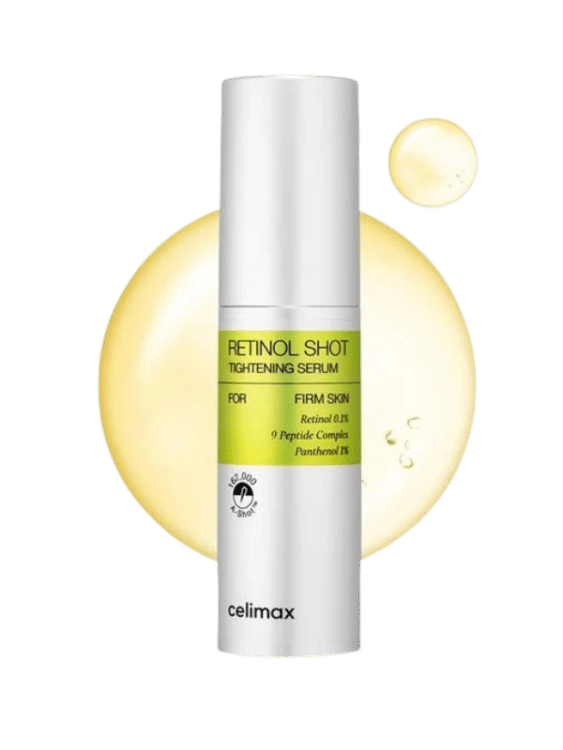 Celimax Retinol Shot Tightening Serum (Retinol 0.1% + 9 Peptide Complex + Panthenol 1%) - Image 2