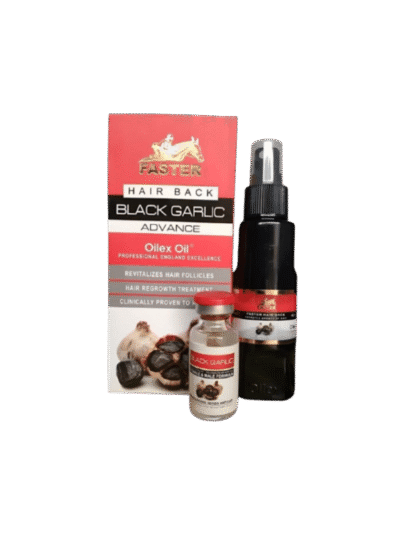 Faster Hair Back Black Garlic Advance Oilex Oil – Professional Hair Regrowth Treatment