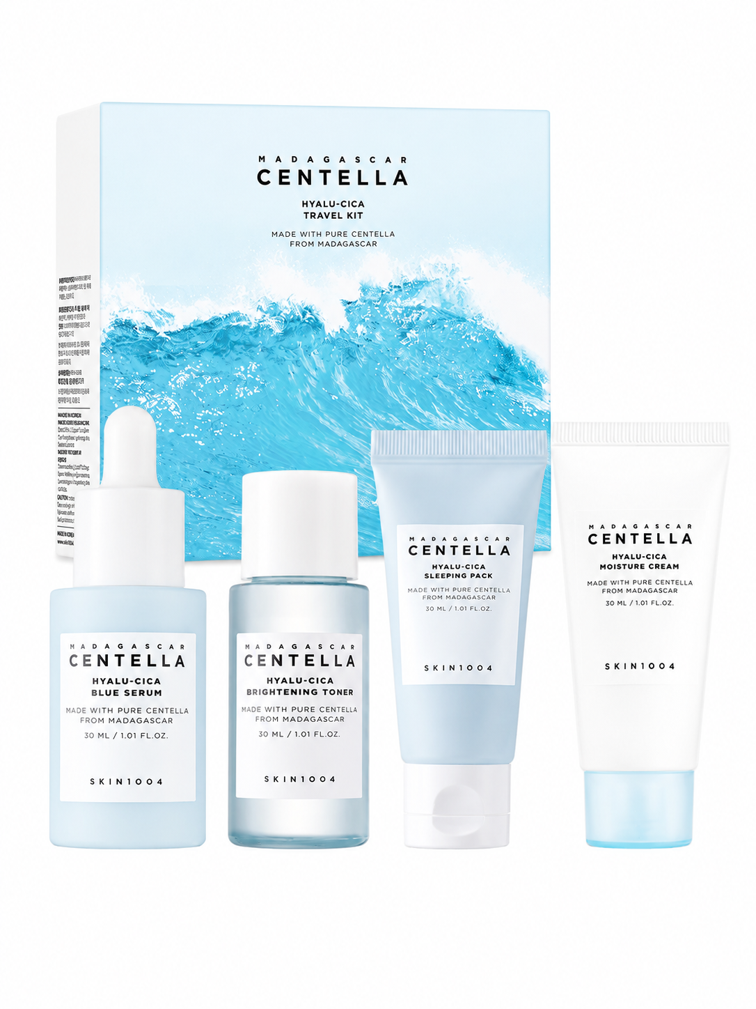 SKIN1004 Hyalu-Cica Travel Kit – 4 Pieces