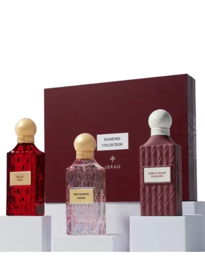 IBRAQ Diamond Maroon Box – 3×75ML | 100% Original