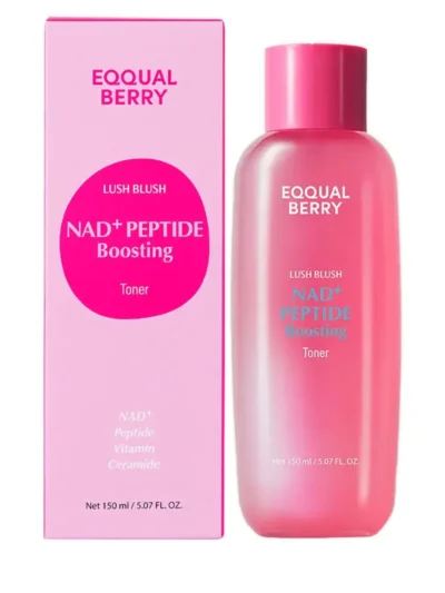 EQQUALBERRY Lush Blush NAD+ Peptide Boosting Toner – 150ml
