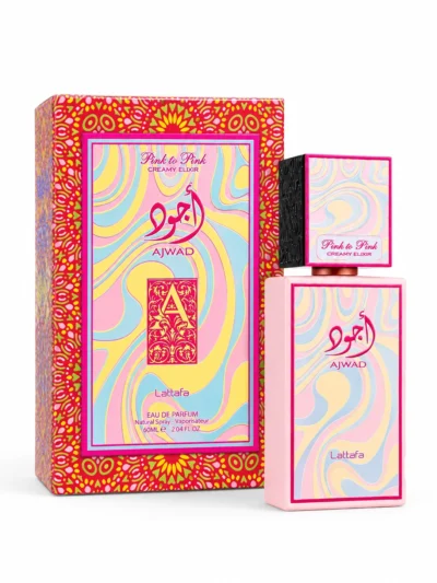 Lattafa Ajwad Pink to Pink Creamy Elixir – 60ml | 100% Original